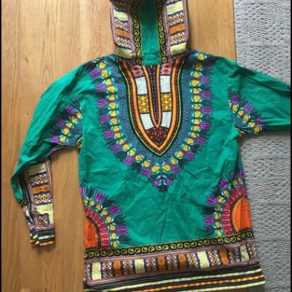 Womens ethnic hoodie Top, mini color, cotton, size S - Picture 8 of 9